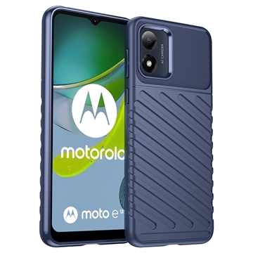 Thunder Series Motorola Moto E13 TPU Case - Blue