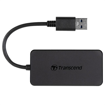Transcend HUB2 USB 3.1 Gen 1 Hub - USB-A - Black