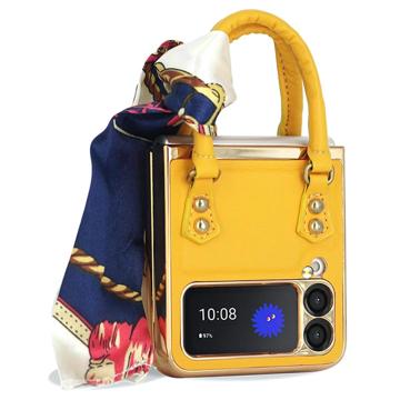 Trendy Handbag Series Samsung Galaxy Z Flip4 Case - Yellow