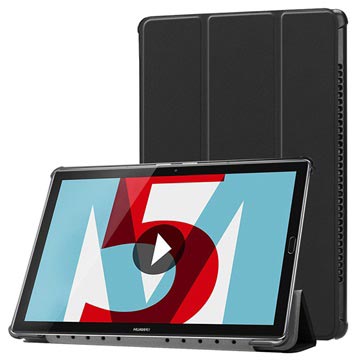 Tri-Fold Series Huawei MediaPad M5 10/M5 10 (Pro) Folio Case - Black