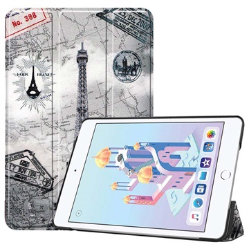 Tri-Fold Series iPad Mini (2019) Smart Folio Case - Eiffel Tower