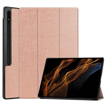 Samsung Galaxy Tab S9 Ultra Tri-Fold Series Smart Folio Case - Rose Gold