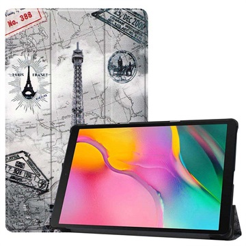 Tri-Fold Series Samsung Galaxy Tab A 10.1 (2019) Folio Case - Eiffel Tower