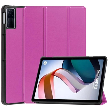 Tri-Fold Series Xiaomi Redmi Pad Smart Folio Case - Purple