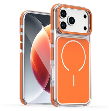iPhone 18 Pro Max Two-Tone Hybrid Case - MagSafe Compatible - Orange