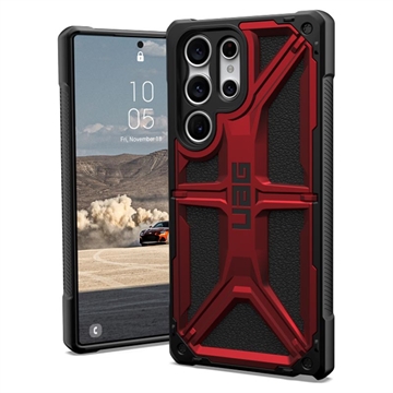 UAG Monarch Samsung Galaxy S23 Ultra 5G Hybrid Case - Crimson / Black