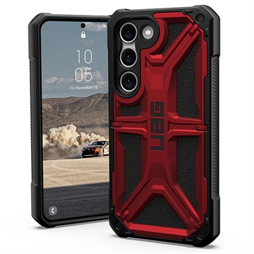 UAG Monarch Samsung Galaxy S23 5G Hybrid Case - Crimson / Black