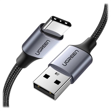 Photos - Cable (video, audio, USB) Ugreen Quick Charge 3.0 USB-C Cable - 3A, 1m - Grey 