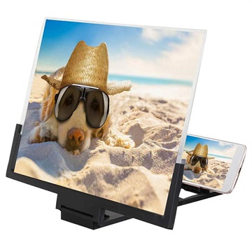 Universal Foldable Smartphone Screen Magnifier - 14 - Black