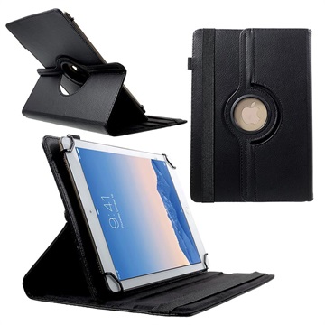Universal Rotary Folio Case for Tablets - 9-10 - Black