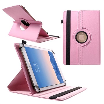 Universal Rotary Folio Case for Tablets - 9-10 - Pink