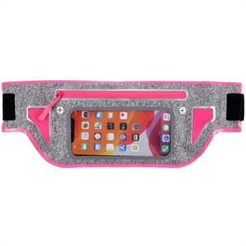 Universal Sports Waist Bag for Smartphones - 7 - Hot Pink