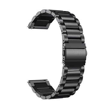 Universal Smartwatch Stainless Steel Strap - 22mm - Black