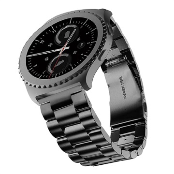 Universal Smartwatch Stainless Steel Strap - 20mm - Black