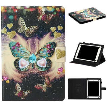 Universal Stylish Series Tablet Folio Case - 8 - Butterflies