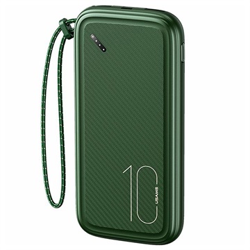 Usams CD150 Power Bank with Lanyard - 10000mAh - Green