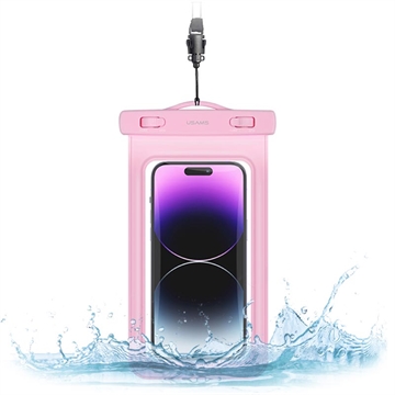 Usams US-YD011 Universal Floating Waterproof Case - 7 - Pink