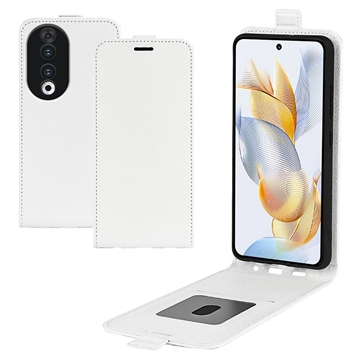 Honor 90 Vertical Flip Case with Card Slot - White