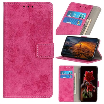 Vintage Series OnePlus Nord CE 5G Wallet Case - Hot Pink