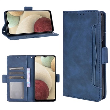 Vintage Series Samsung Galaxy M12 Wallet Case with Card Holder - Blue