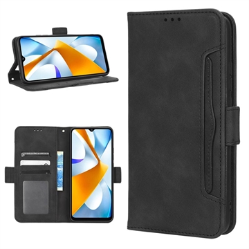 Vintage Series Xiaomi Poco C40 Wallet Case with Card Holder - Black