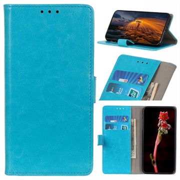 Vintage Series Xiaomi Redmi Note 10/10S Wallet Case - Light Blue