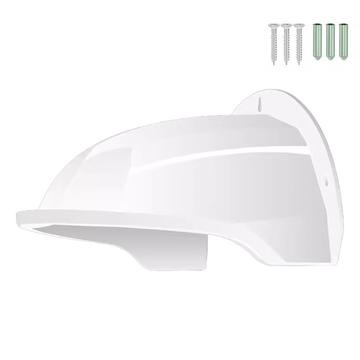 Wall-Mounted Plastic Sun/Rain Shield for Surveillance Camera - White