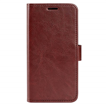 Honor 90 Wallet Case with Magnetic Closure - Brown