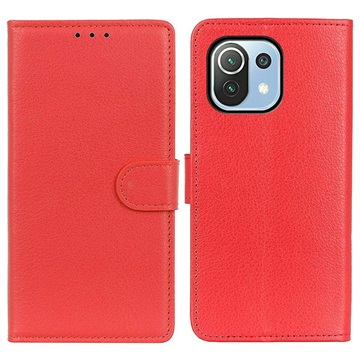 Xiaomi Mi 11 Lite 5G Wallet Case with Magnetic Closure - Red