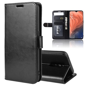 Oppo Reno Z Wallet Case with Magnetic Closure - Black