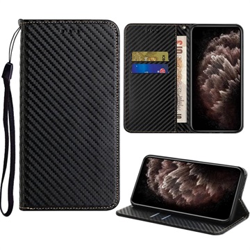 Samsung Galaxy S22 5G Wallet Case - Carbon Fiber - Black