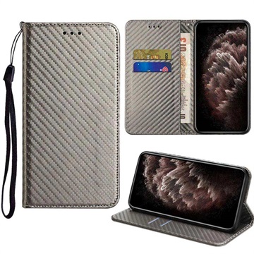 Samsung Galaxy S22 5G Wallet Case - Carbon Fiber - Black