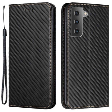 Samsung Galaxy S23 5G Wallet Case - Carbon Fiber - Black