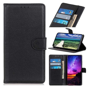 Xiaomi Redmi Note 8 2021 Wallet Case with Stand Feature - Black
