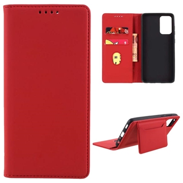 Samsung Galaxy A52 5G/A52s 5G Wallet Case with Kickstand Pocket - Red