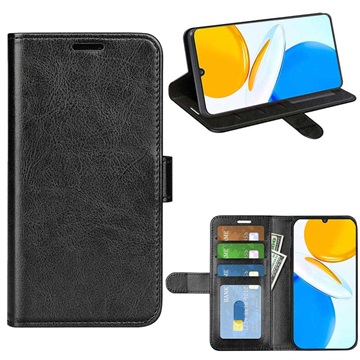 Honor X7 Wallet Case with Magnetic Closure - Black