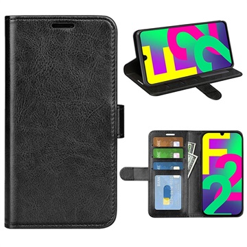 Samsung Galaxy F22 Wallet Case with Magnetic Closure - Black