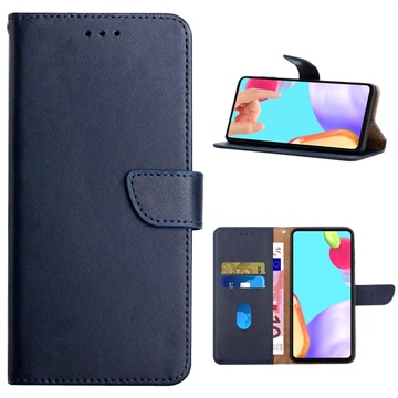 Motorola Edge 30 Pro Wallet Leather Case with Kickstand - Blue