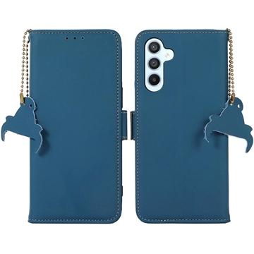 Samsung Galaxy A34 5G Wallet Leather Case with RFID - Blue