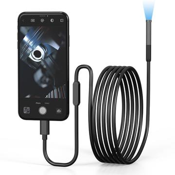 Waterproof 8mm Endoscope Camera for iPhone, iPad, Smartphones, Tablet - 3m