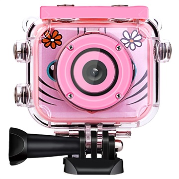 Waterproof Kids HD Digital Camera AT-G20G - Pink