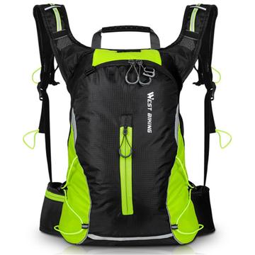 West Biking Sports Cycling Backpack - 16L - Green / Black