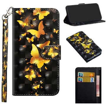 Wonder Series Nokia 6.2/7.2 Wallet Case - Gold Butterfly