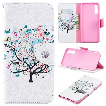 Wonder Series Samsung Galaxy A50 Wallet Case - Flowering Tree