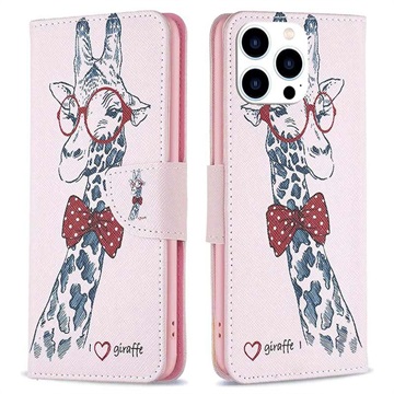 Wonder Series iPhone 14 Pro Wallet Case - Giraffe