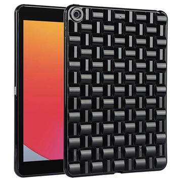iPad 10.2 2019/2020/2021 Woven Textured TPU Case - Black