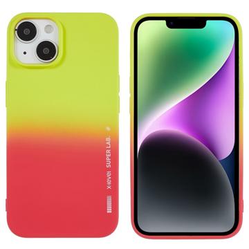X-Level Rainbow iPhone 14 Plus TPU Case - Red / Yellow