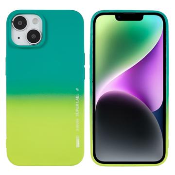 X-Level Rainbow iPhone 14 Plus TPU Case - Yellow / Green