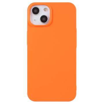X-Level iPhone 14 Rubberized Plastic Case - Orange