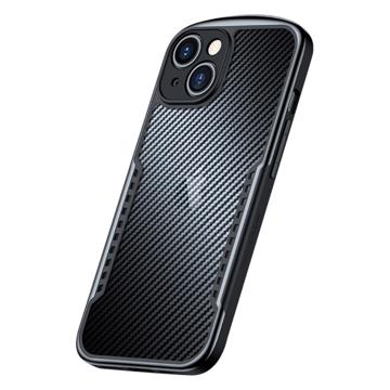 Xundd iPhone 14 Plus TPU Case - Carbon Fiber - Black